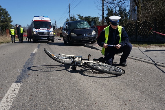 garwolin - 8 wypadków z udziałem rowerzystów w minionym roku