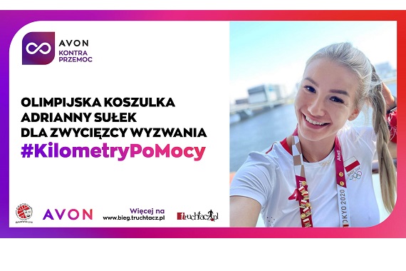 garwolin - Olimpijka Adrianna Sułek przekaże koszulkę z igrzysk dla zwycięzcy biegu Avon Kontra Przemoc