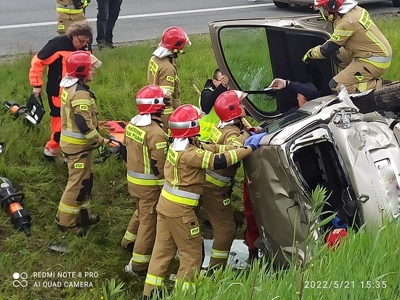 garwolin - Wypadek na S17 między Puznówką a Lipówkami