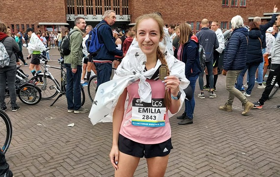 garwolin - Rekordowy maraton Emilki w Amsterdamie